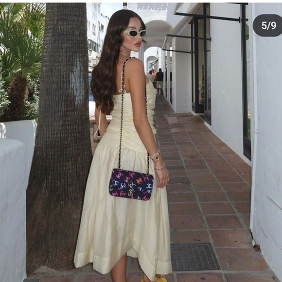 Zara Draped Midi Dress Size S - Picture 12 of 16